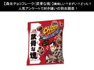 【森永チョコフレーク（武骨な塊）】美味しい？まずい？どっち？人気アンケートで好き嫌いの割合調査！