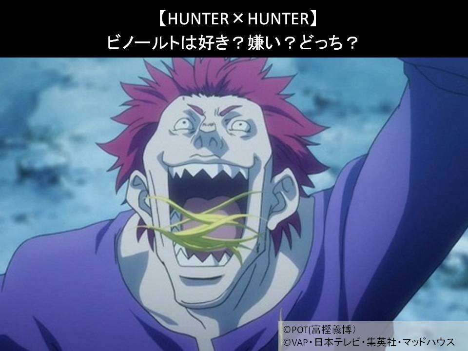 【HUNTER×HUNTER】ビノールトは好き?嫌い?どっち?