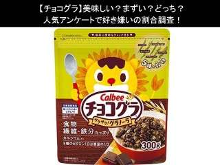 【チョコグラ】美味しい？まずい？どっち？人気アンケートで好き嫌いの割合調査！