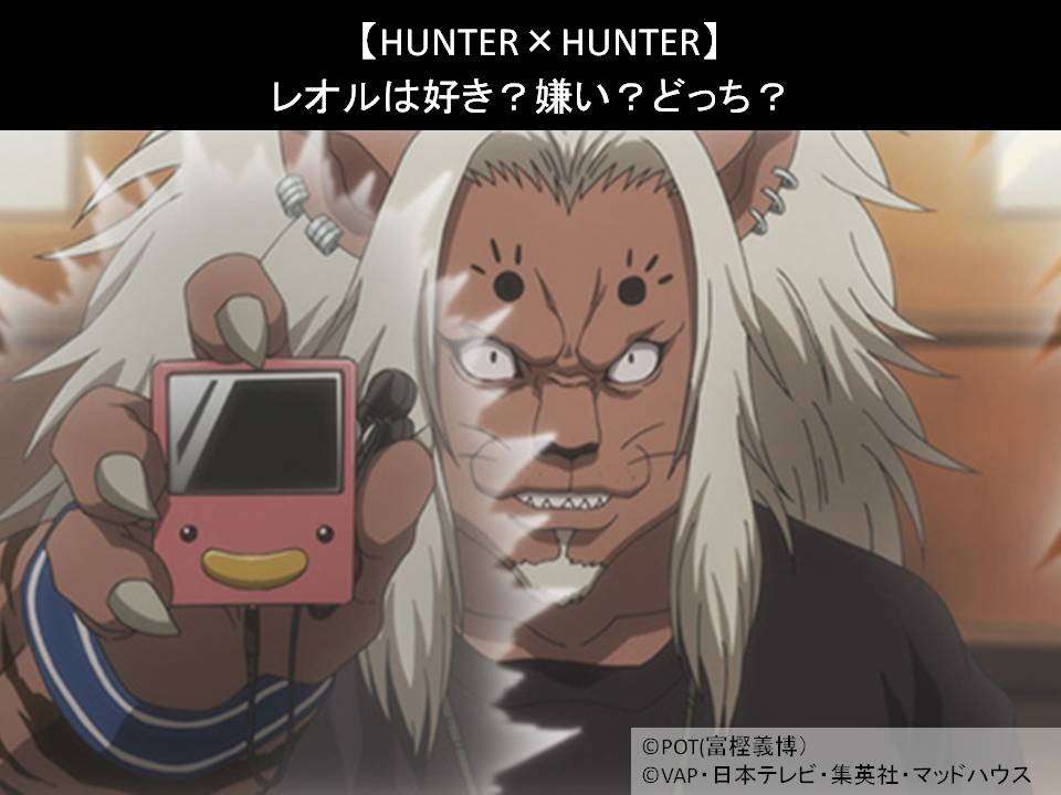 【HUNTER×HUNTER】レオルは好き？嫌い？どっち？人気アンケート調査！