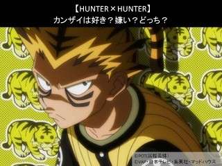【HUNTER×HUNTER】カンザイは好き？嫌い？どっち？人気アンケート調査！