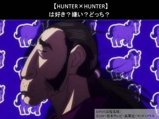 【HUNTER×HUNTER】サッチョウ＝コバヤカワは好き？嫌い？どっち？人気アンケート調査！