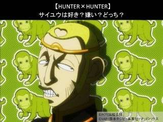 【HUNTER×HUNTER】サイユウは好き？嫌い？どっち？人気アンケート調査！