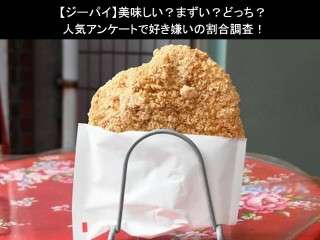 【ジーパイ】美味しい？まずい？どっち？人気アンケートで好き嫌いの割合調査！