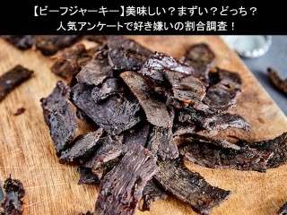 【ビーフジャーキー】美味しい？まずい？どっち？人気アンケートで好き嫌いの割合調査！