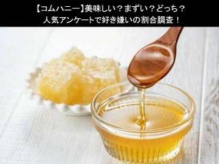 【コムハニー】美味しい？まずい？どっち？人気アンケートで好き嫌いの割合調査！