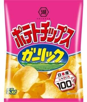  湖池屋ポテトチップス　ガーリック