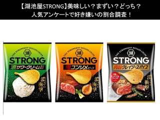 【湖池屋STRONG】美味しい？まずい？どっち？人気アンケートで好き嫌いの割合調査！