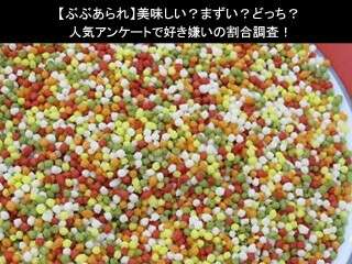 【ぶぶあられ】美味しい？まずい？どっち？人気アンケートで好き嫌いの割合調査！