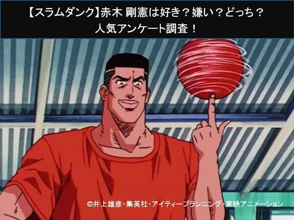 【スラムダンク】赤木 剛憲は好き？嫌い？どっち？人気アンケート調査！