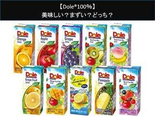 【Dole®100％】美味しい？まずい？どっち？人気アンケートで好き嫌いの割合調査！