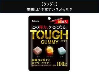 【タフグミ】美味しい？まずい？どっち？人気アンケートで好き嫌いの割合調査！