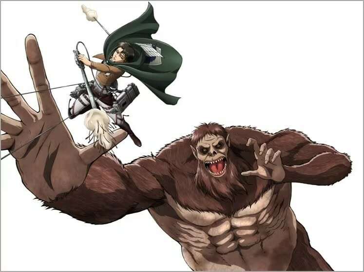 リヴァイVS獣の巨人
