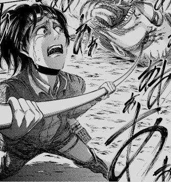  泣きながら巨人を拷問するハンジ