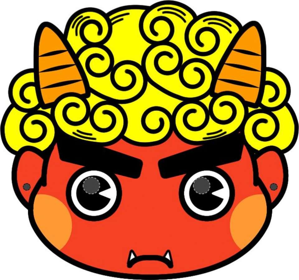 子どもが喜ぶ節分！可愛い鬼のお面を一緒に手作り！画像
