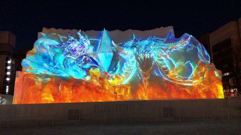 【さっぽろ雪まつり】歴代雪像「ファイナルファンタジーXIV “白銀の決戦”」画像
