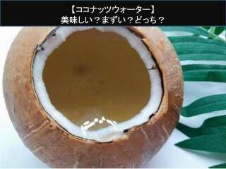 【ココナッツウォーター】美味しい？まずい？どっち？