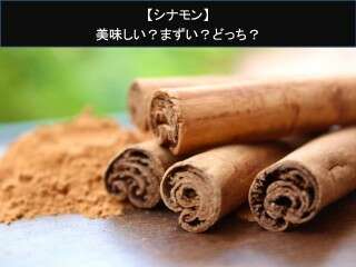 【シナモン】美味しい？まずい？どっち？