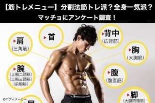 【筋トレメニュー】分割法筋トレ派？全身一気に筋トレ派？どっち？