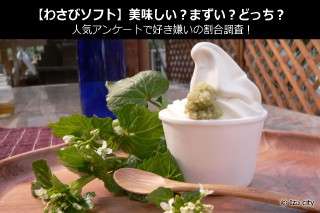 【わさびソフト】美味しい？まずい？どっち？人気アンケートで好き嫌いの割合調査！