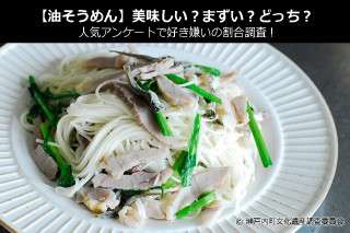 【油そうめん】美味しい？まずい？どっち？人気アンケートで好き嫌いの割合調査！