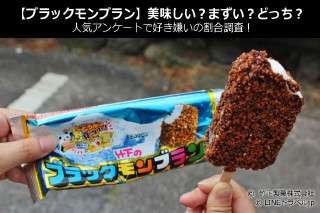【ブラックモンブラン】美味しい？まずい？どっち？人気アンケートで好き嫌いの割合調査！