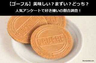 【ゴーフル】美味しい？まずい？どっち？人気アンケートで好き嫌いの割合調査！