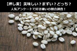 【押し麦】美味しい？まずい？どっち？