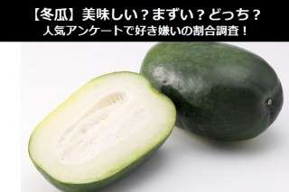 【冬瓜】美味しい？まずい？どっち？