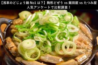 【浅草のどじょう鍋No1は？】駒形どぜう vs 飯田屋 vs たつみ屋｜人気アンケートで比較調査！