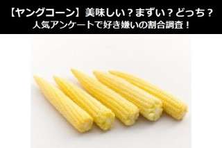 【ヤングコーン】美味しい？まずい？どっち？