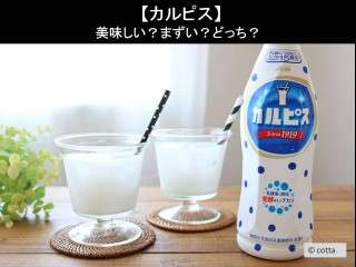 【カルピス】美味しい？まずい？どっち？