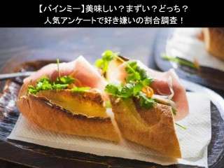 【バインミー】美味しい？まずい？どっち？