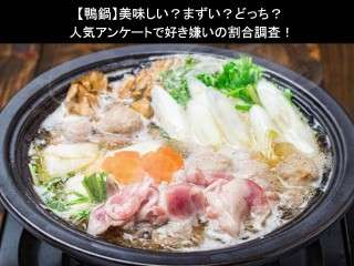 【鴨鍋】美味しい？まずい？どっち？
