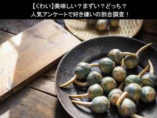 【くわい】美味しい？まずい？どっち？
