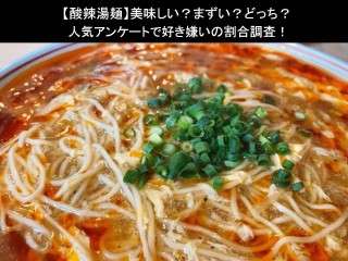【酸辣湯麺】美味しい？まずい？どっち？