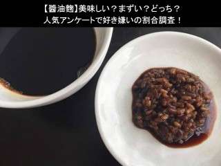 【醬油麴】美味しい？まずい？どっち？人気アンケートで好き嫌いの割合調査！