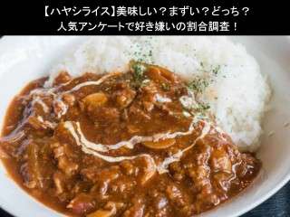 【ハヤシライス】美味しい？まずい？どっち？