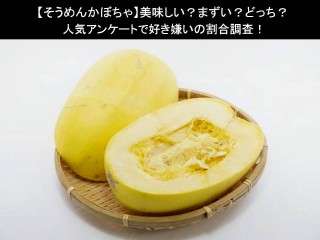 【そうめんかぼちゃ】美味しい？まずい？どっち？