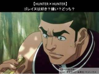 【HUNTER×HUNTER】ゴレイヌは好き？嫌い？どっち？