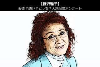 【野沢雅子】好き？嫌い？どっち？人気アンケート調査！