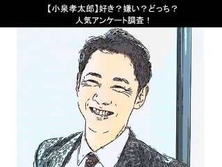 【小泉孝太郎】好き？嫌い？どっち？